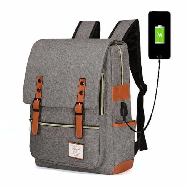 Korean Fashion Solid Anti-theft Waterproof Backpack Double Shoulder Bag Travel Men Women Leisure Backpack Women