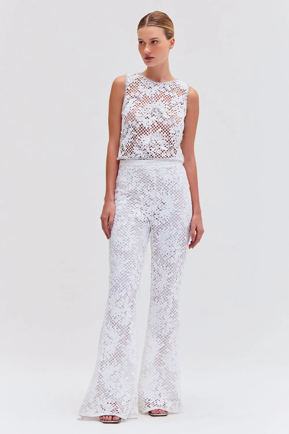 LACE WIDE LEG PANT