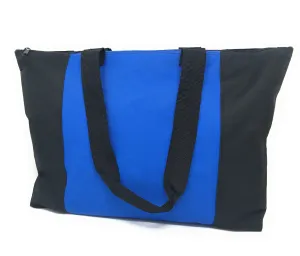 Large Big Reusable Grocery Shopping Tote Bags Zippered Heavy Duty 20 X 15inch