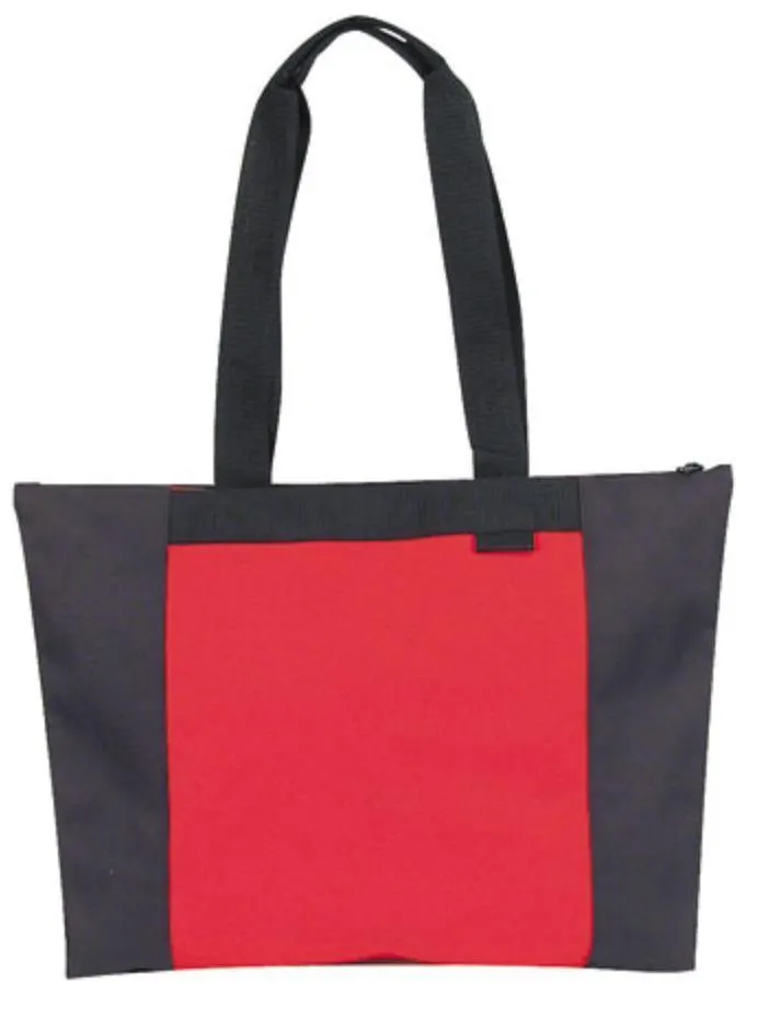 Large Big Reusable Grocery Shopping Tote Bags Zippered Heavy Duty 20 X 15inch