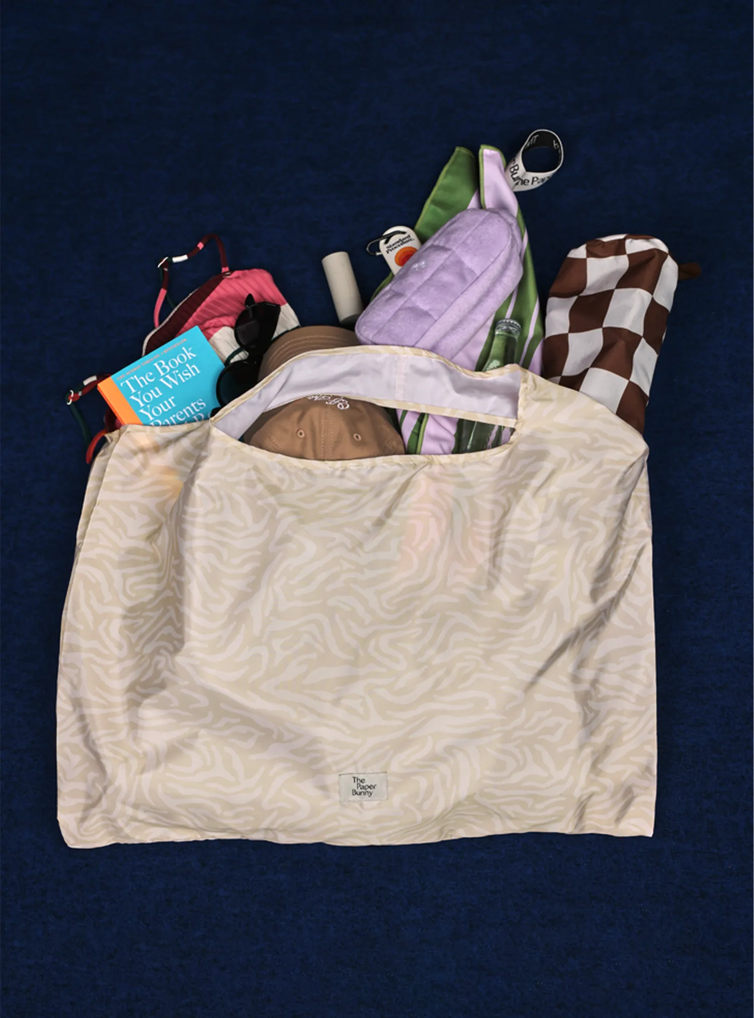 Large Reusable Tote (Tiger Sandscape)