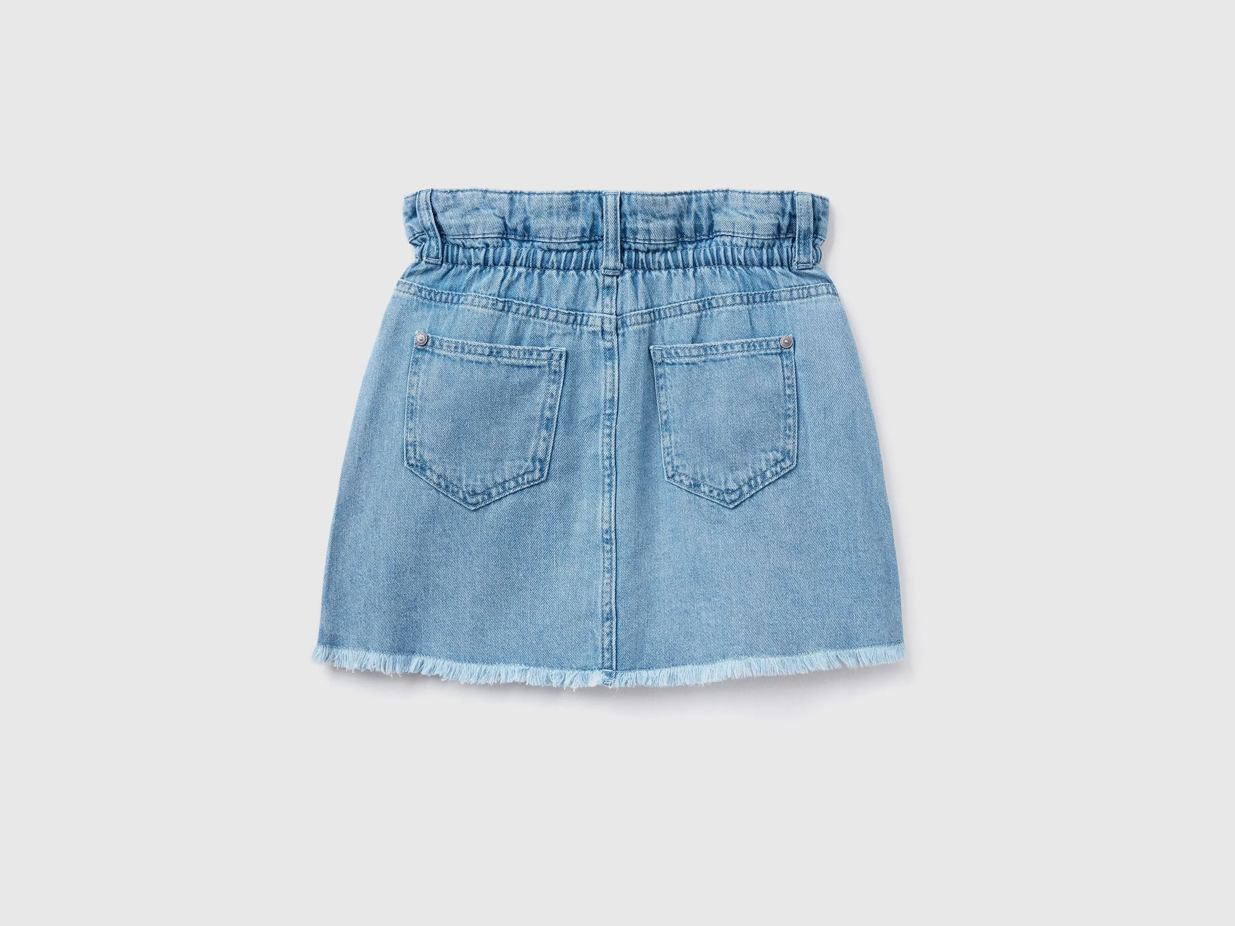 Lightweight denim mini skirt