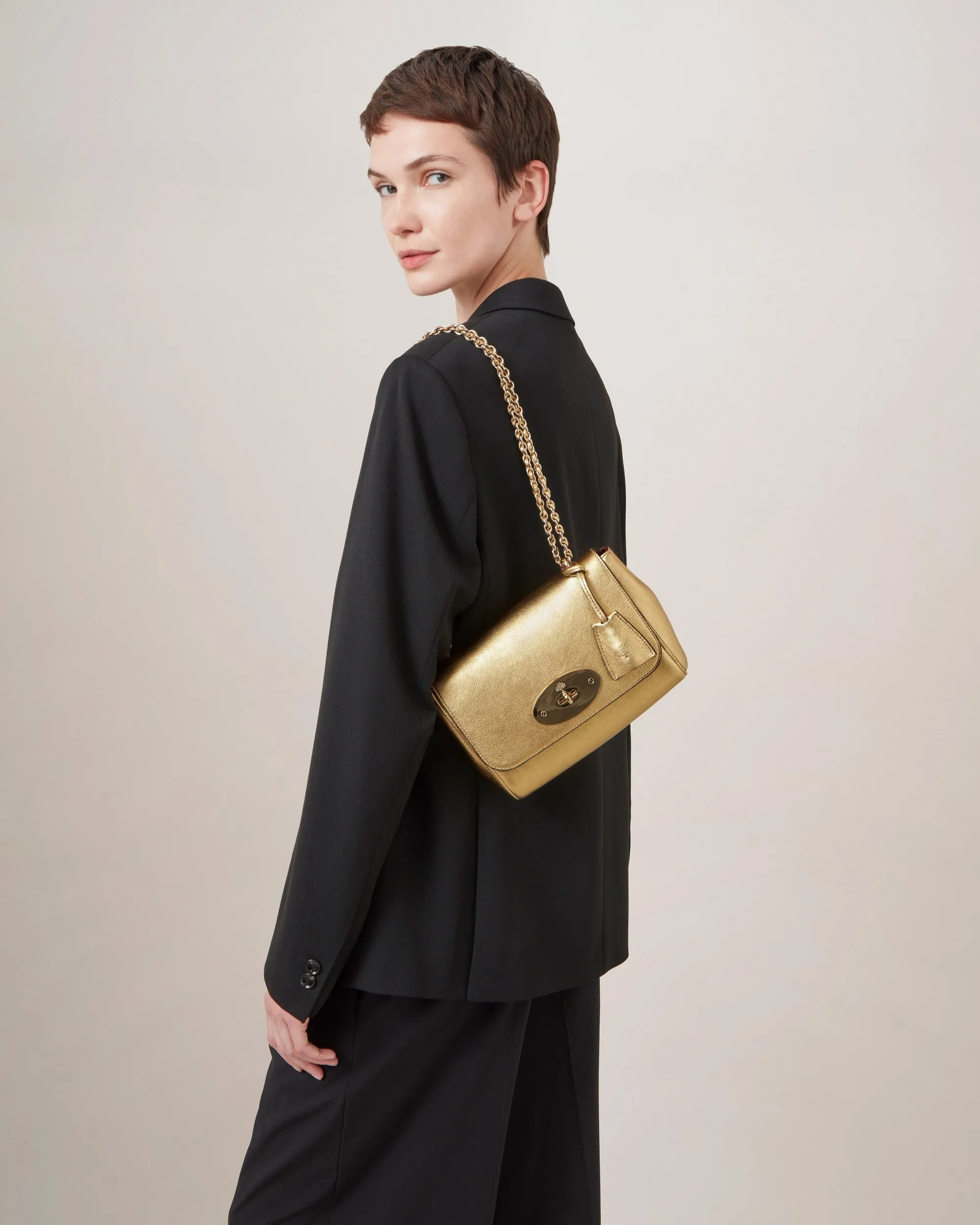 Lily Soft Gold Leaf Washed Metallic Buffalo