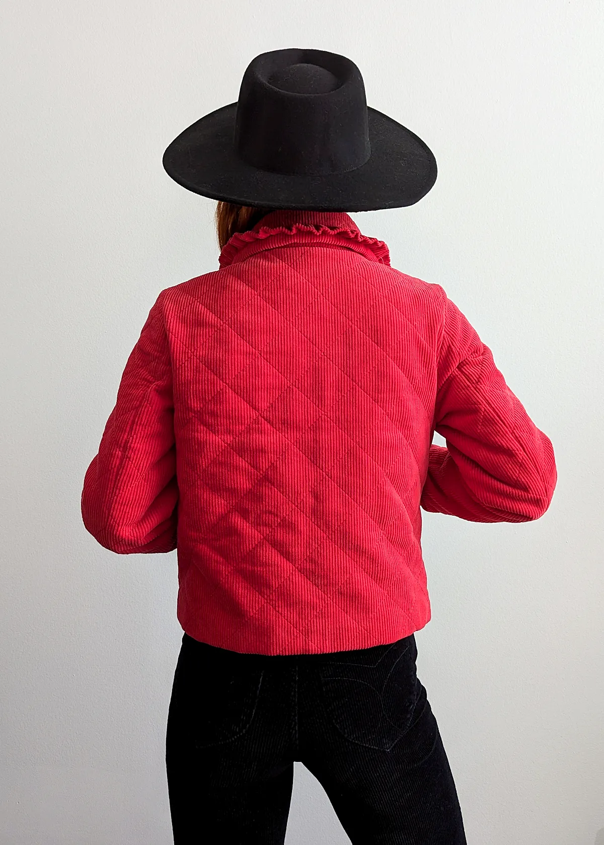 Lollipop Quilted Corduroy Jacket