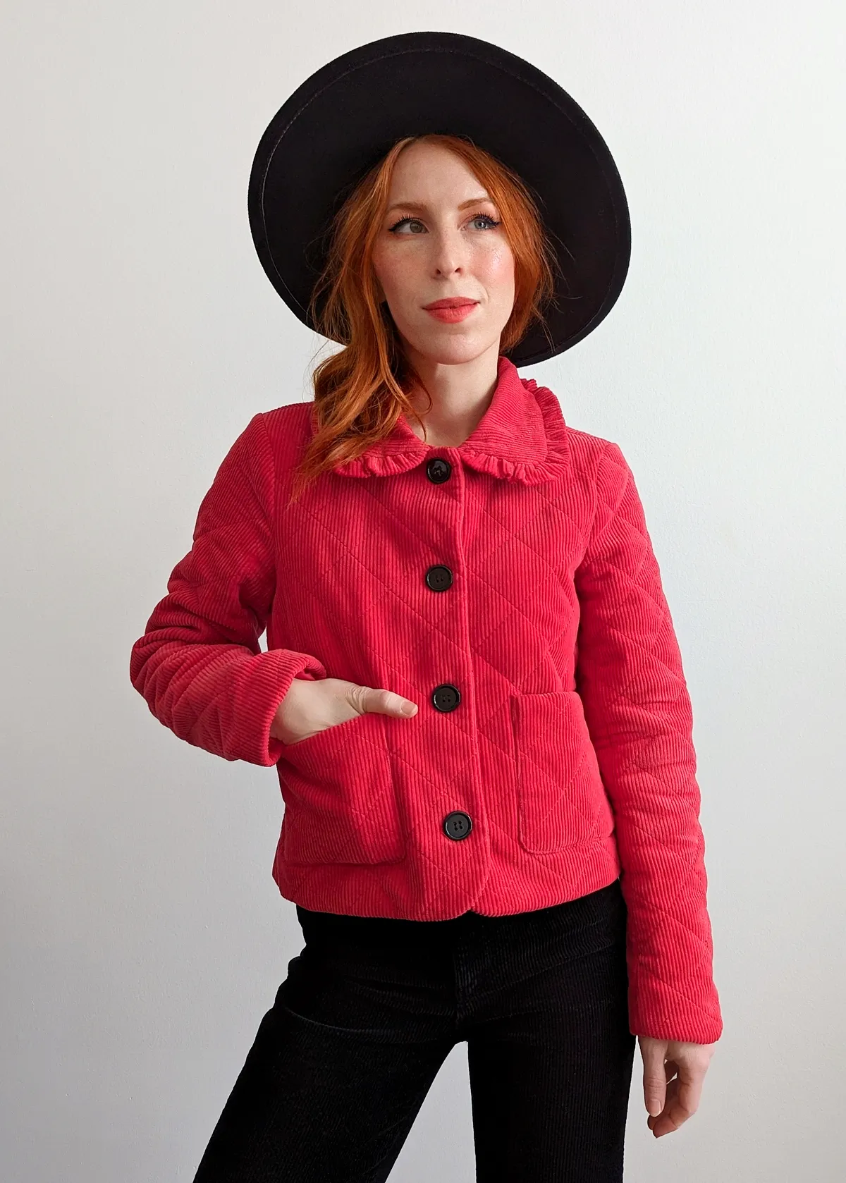 Lollipop Quilted Corduroy Jacket