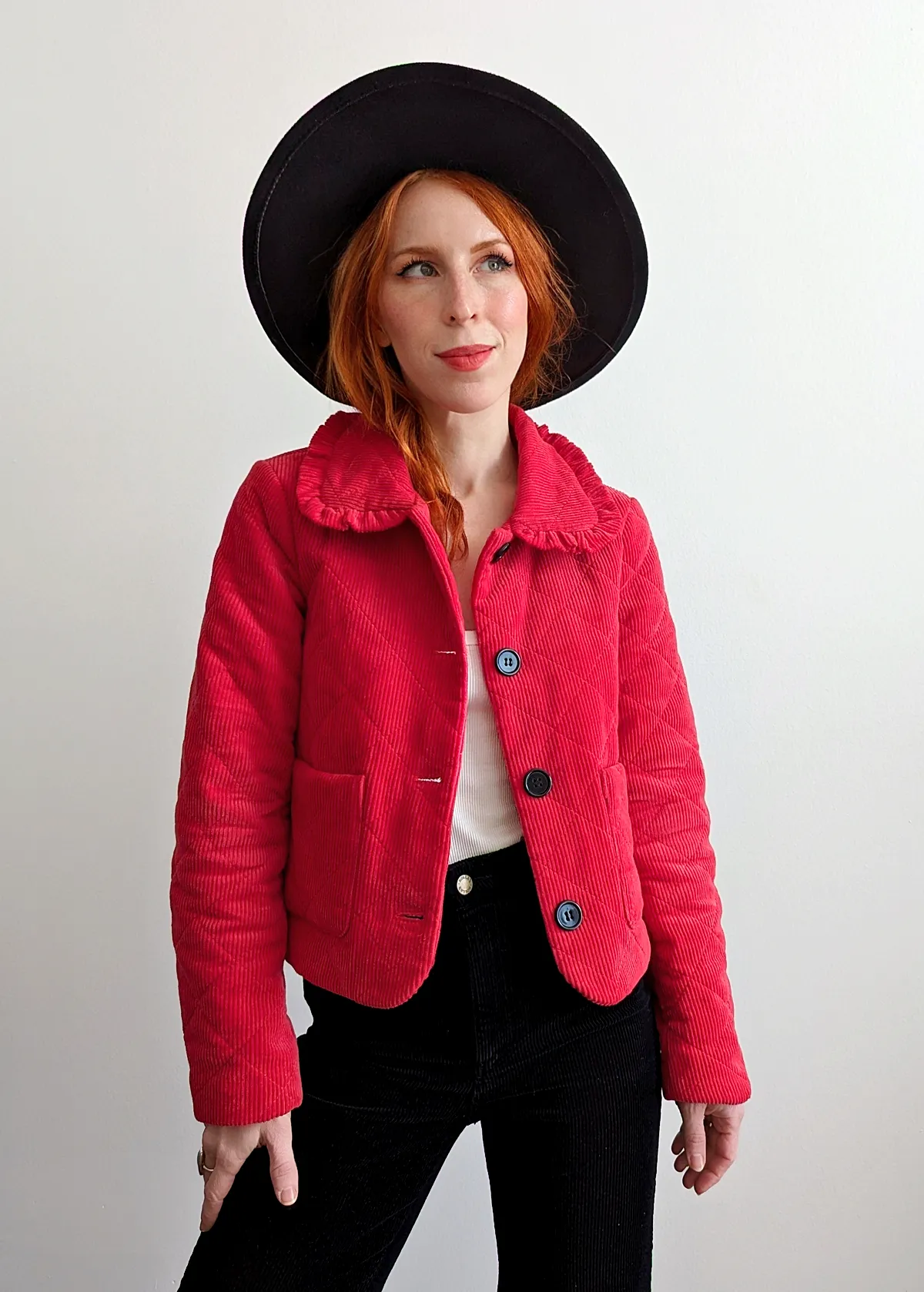 Lollipop Quilted Corduroy Jacket