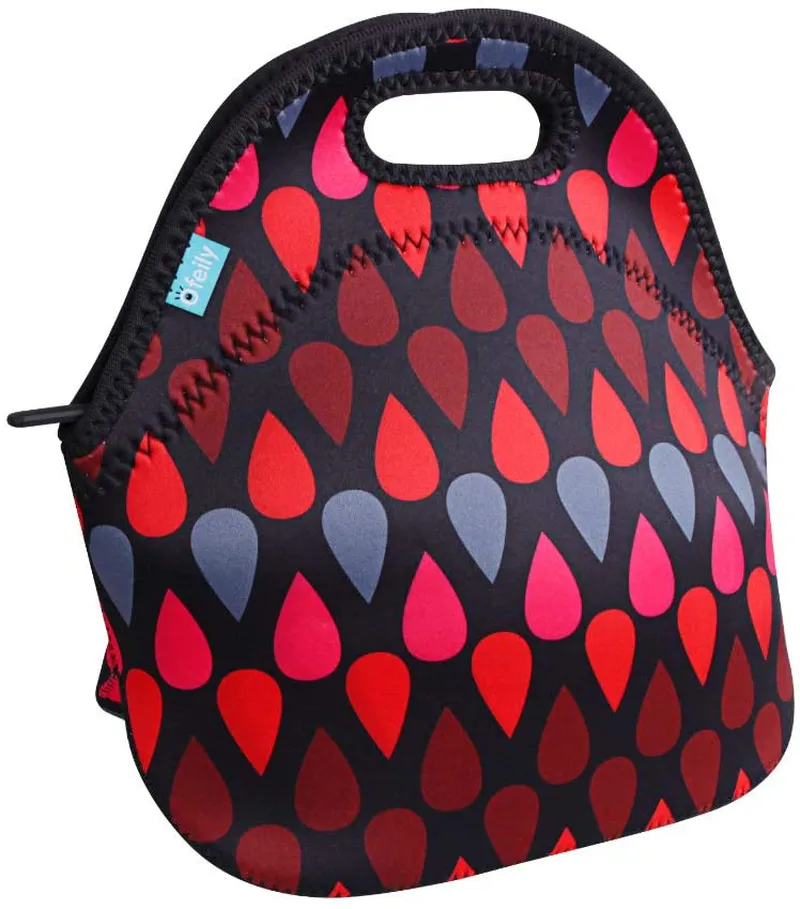 Lunch Tote, OFEILY Lunch boxes Lunch bags with Fine Neoprene Material Waterproof Picnic Lunch Bag Mom Bag (Leaf)