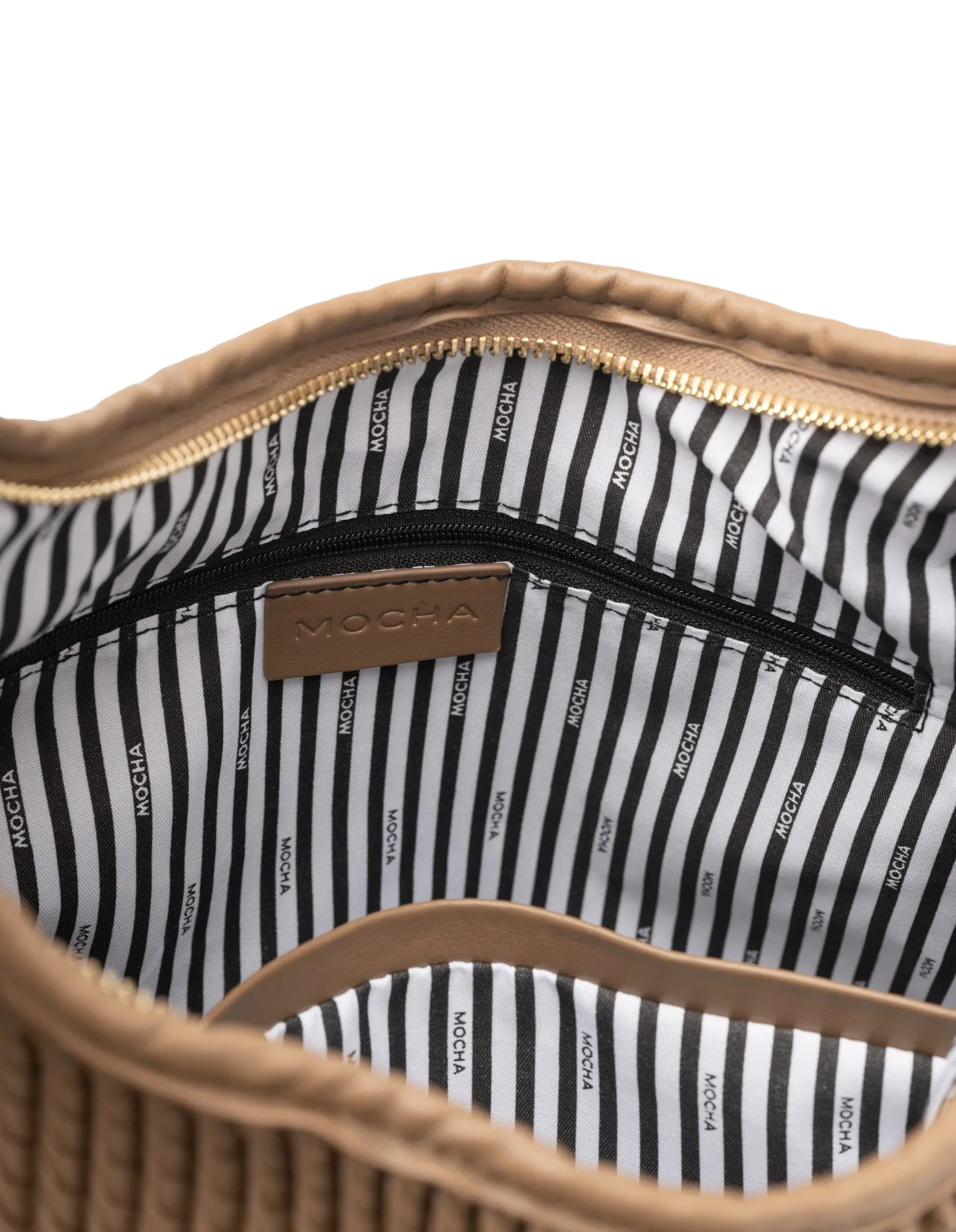 Mocha Serena Soft Shoulder Bag- Hazelnut
