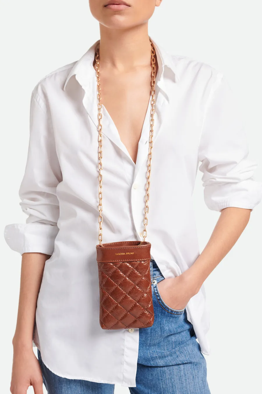 Moon Phone Pouch Havana