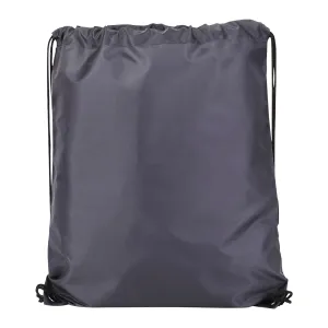 Oriole Polyester Drawstring Bag - Charcoal