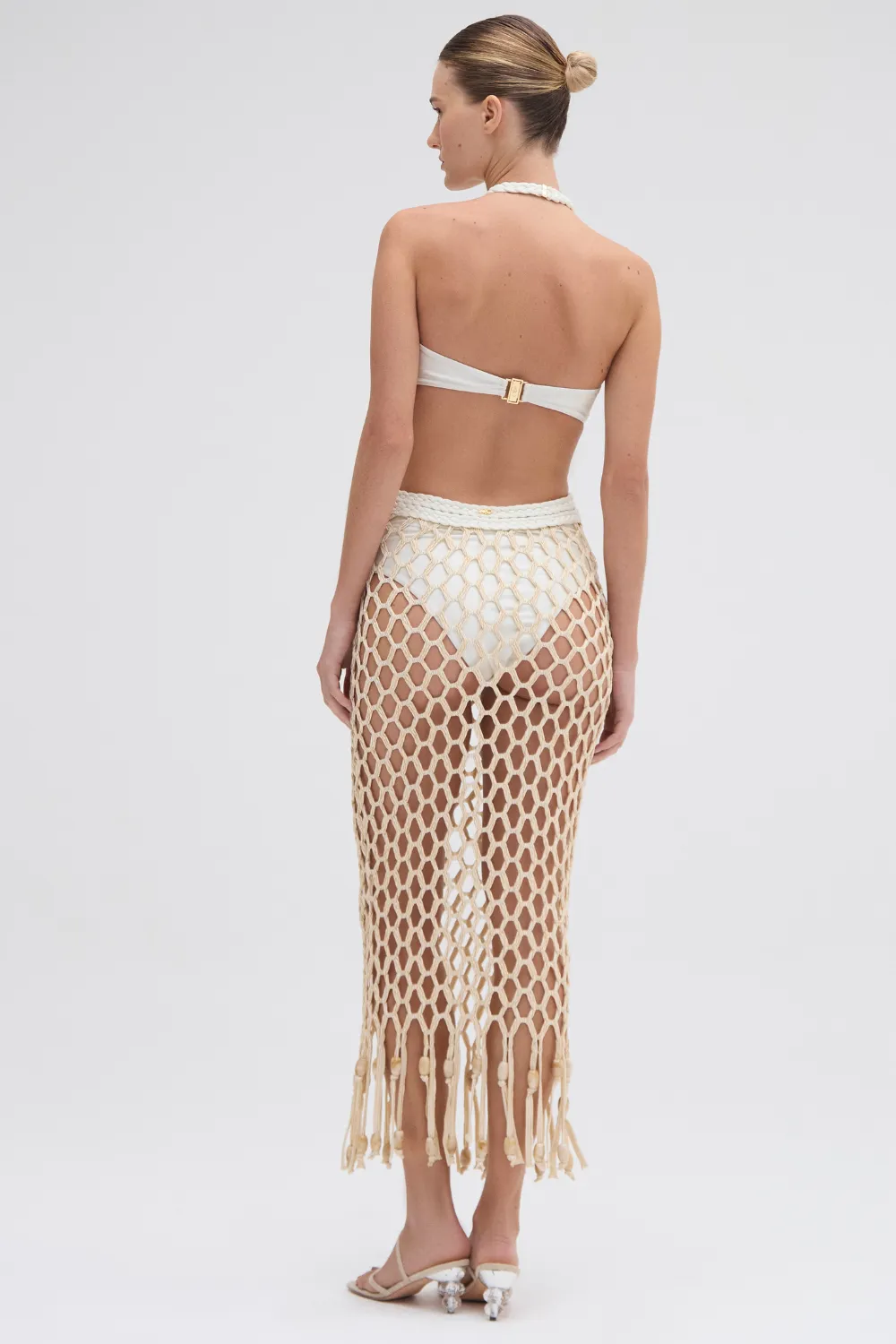 PATBO X CAMILA COELHO BEADED BEACH DRESS