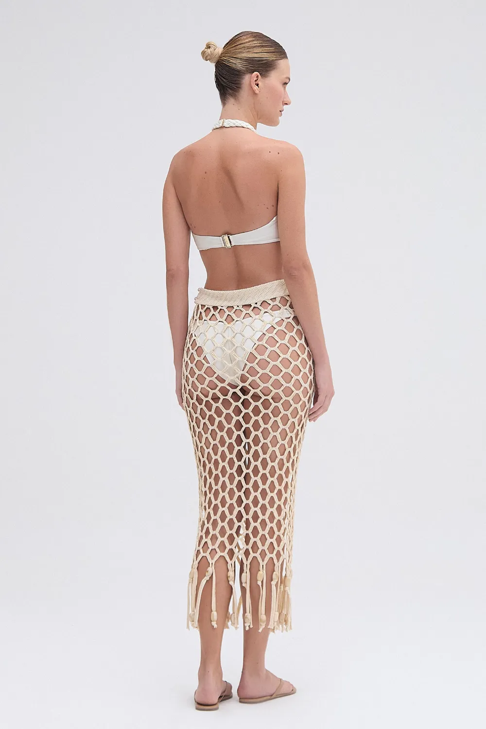 PATBO X CAMILA COELHO BEADED BEACH SKIRT