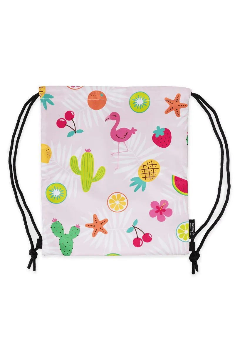 Pinky Drawstring Swim Bag