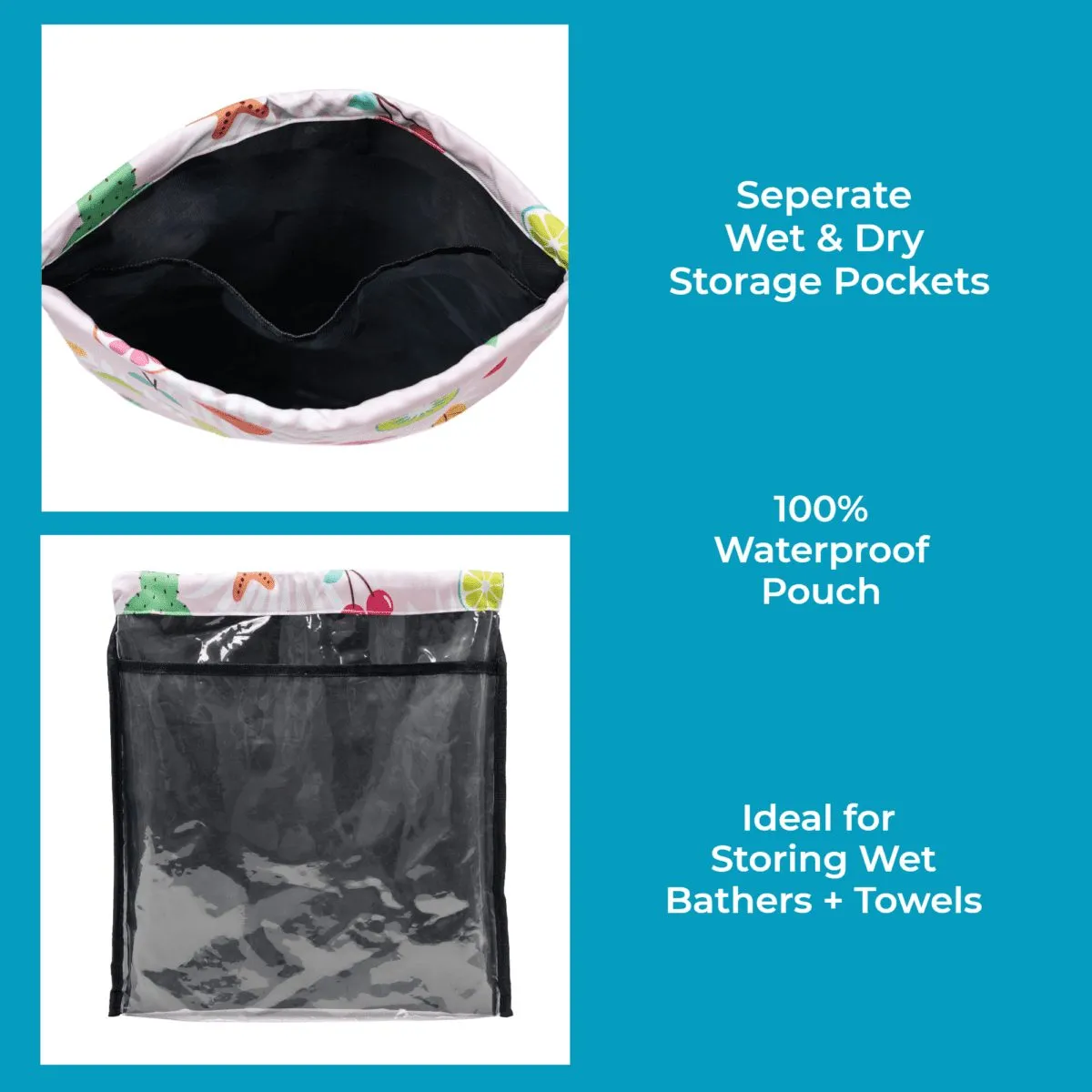 Pinky Drawstring Swim Bag