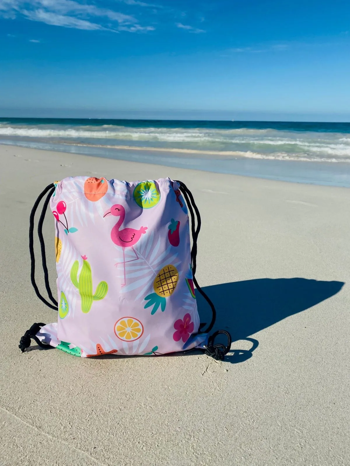 Pinky Drawstring Swim Bag