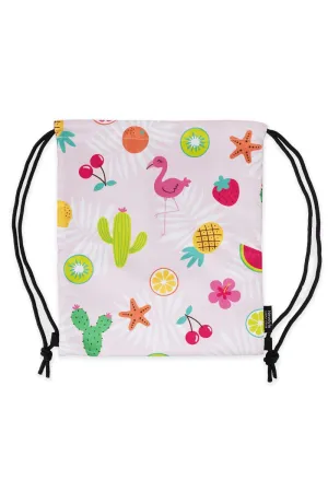 Pinky Drawstring Swim Bag