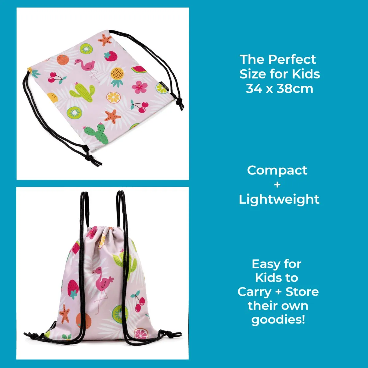Pinky Drawstring Swim Bag