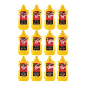 Plochmans Mustard Chicago Fire 15 Oz - Pack Of 12
