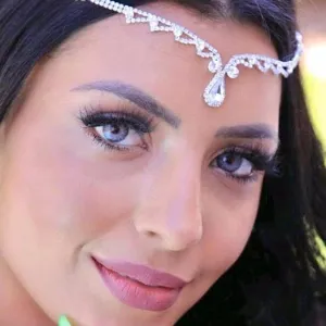 "Shala" - Crystal Bridal Forehead Accessory - Available in Silver and Gold
