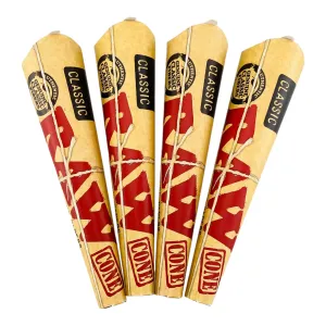 Raw 1-1/4 Classic Cones - 4 Packs