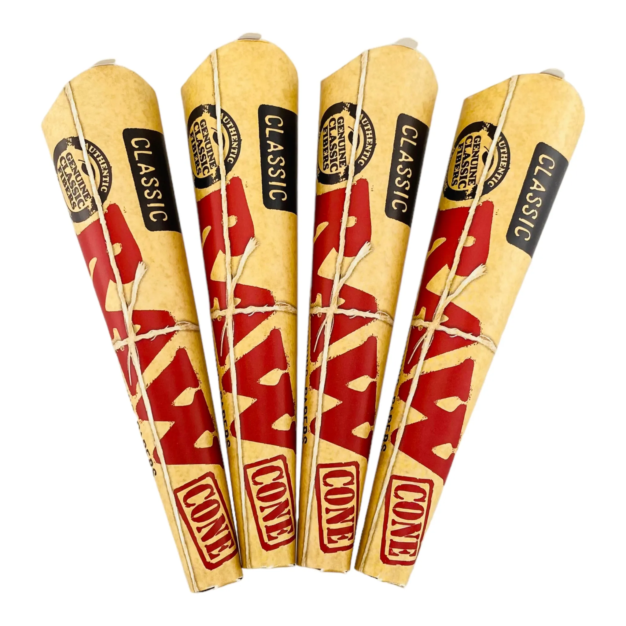 Raw 1-1/4 Classic Cones - 4 Packs