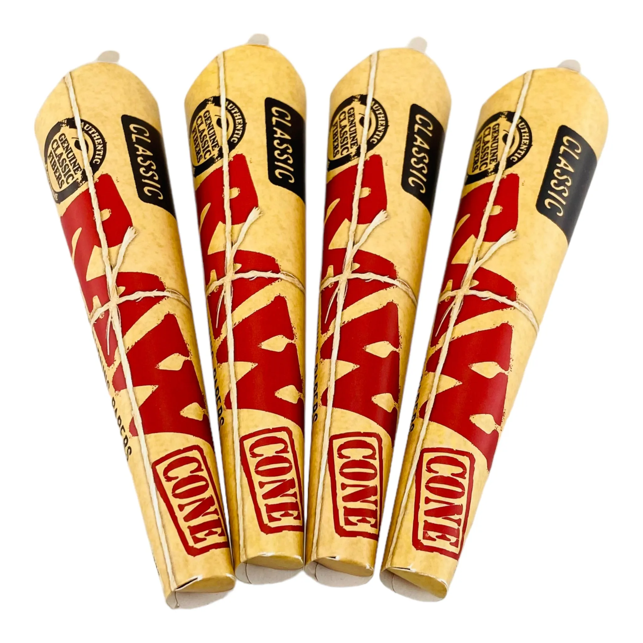 Raw 1-1/4 Classic Cones - 4 Packs