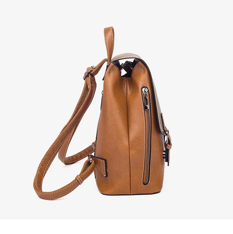 Retro Unisex Contrast Backpack