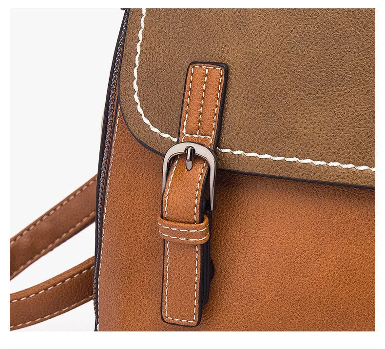 Retro Unisex Contrast Backpack