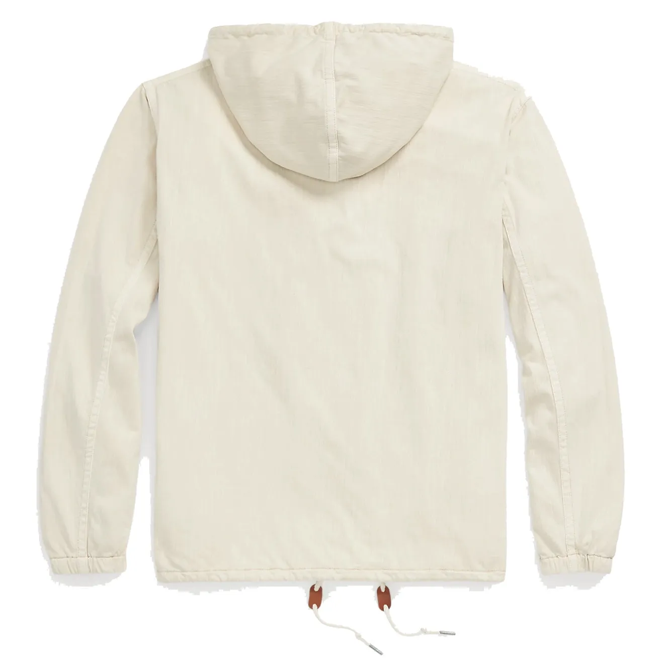 RRL by Ralph Lauren Garment-Dyed Jersey Popover Anorak Cream