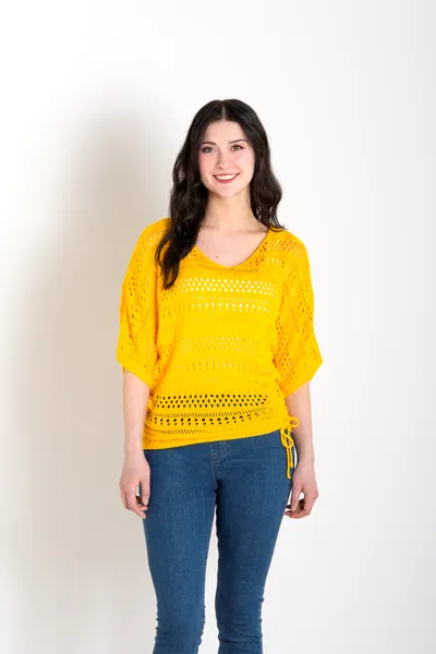 Simply Noelle Crochet Drawstring Top