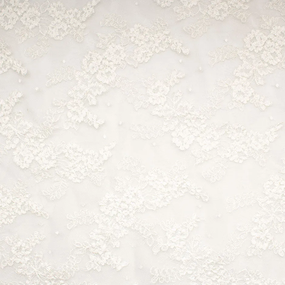 Soft Ivory Corded Lace