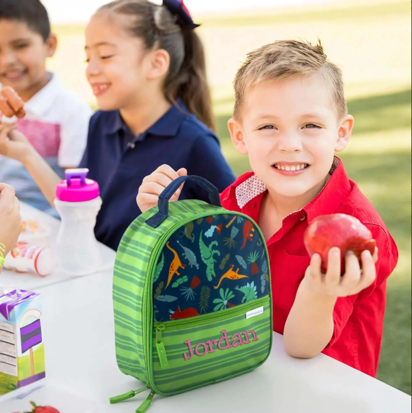 Stephen Joseph All Over Print Lunchbox, Green Dino