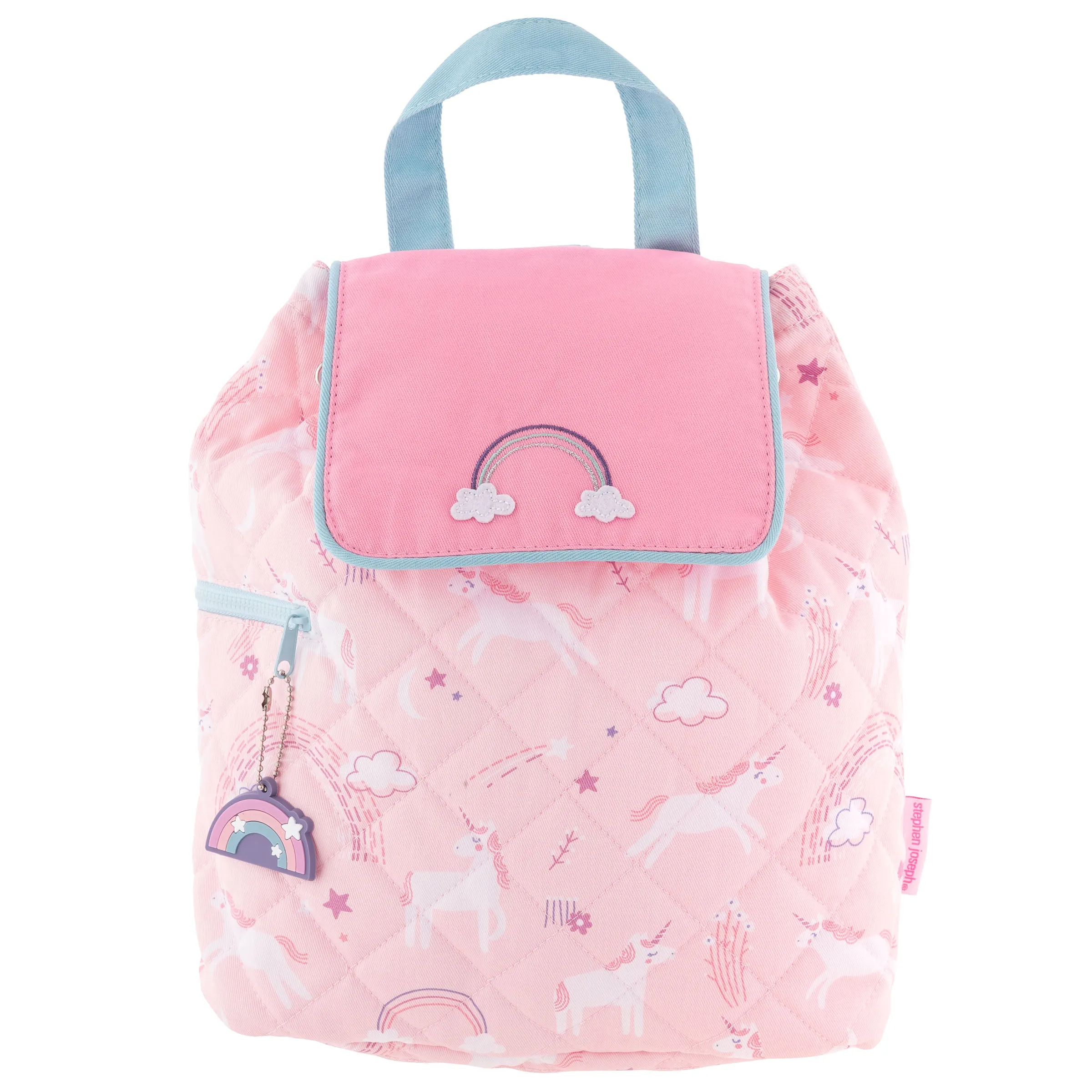 Stephen Joseph Quilted Backpack for Baby, Unicorns