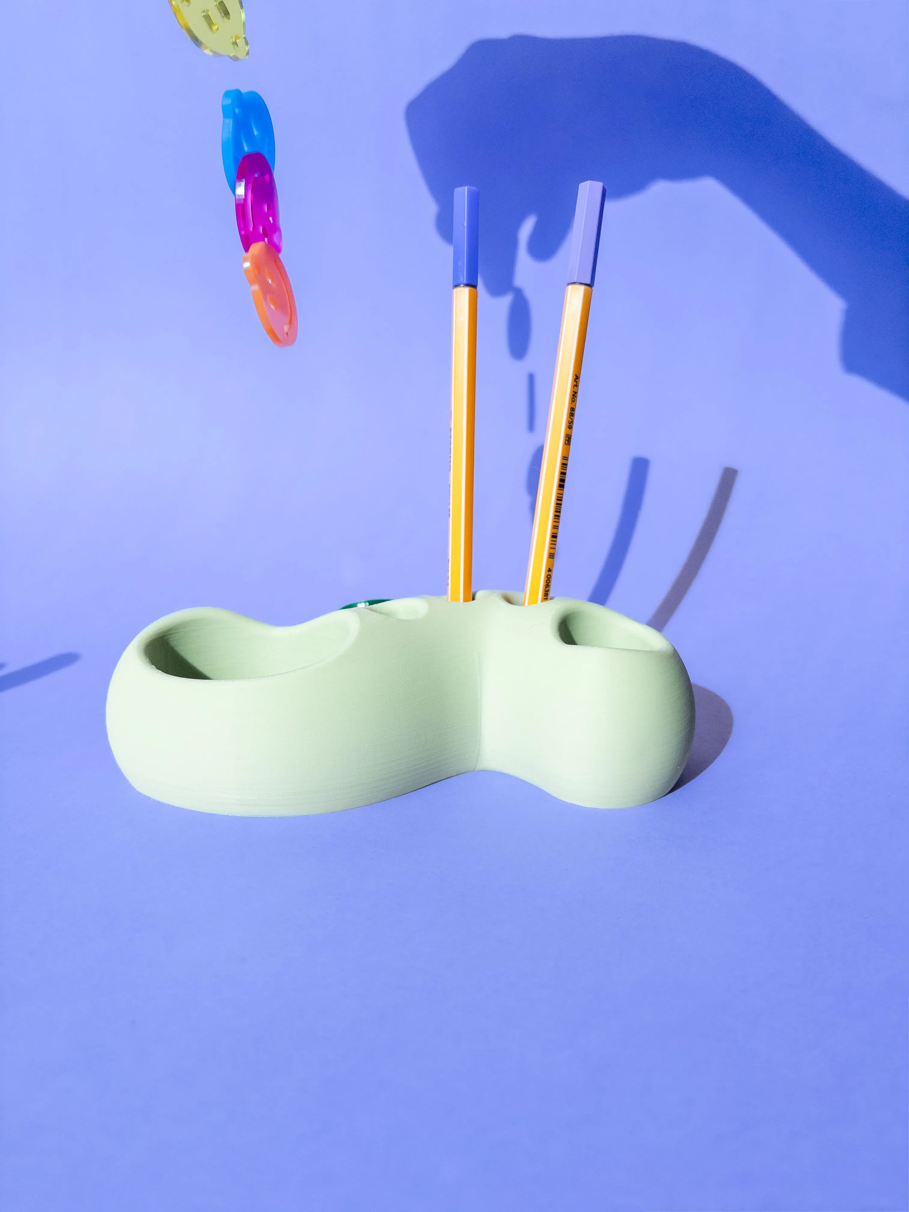 Swirl Pencil Holder - Sage