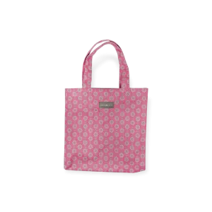 Tall Acrylic Coated Lunch Bag - Geo Pink Flambé