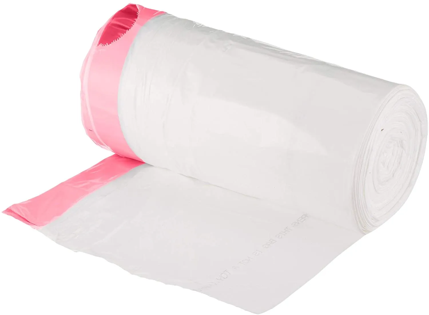 Tall Kitchen Trash Bags Strong with Drawstring, 0.9 mil, White,