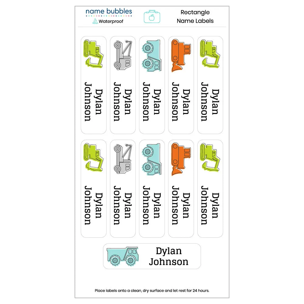 Truck Name Labels