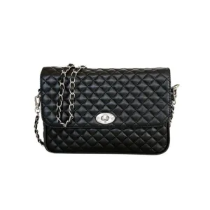 Vienna Quilted Soft Leather Cross Body Clutch Bag