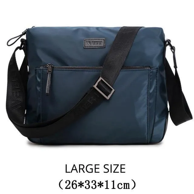 Waterproof Shoulder Bag Men Vintage Large Capacity