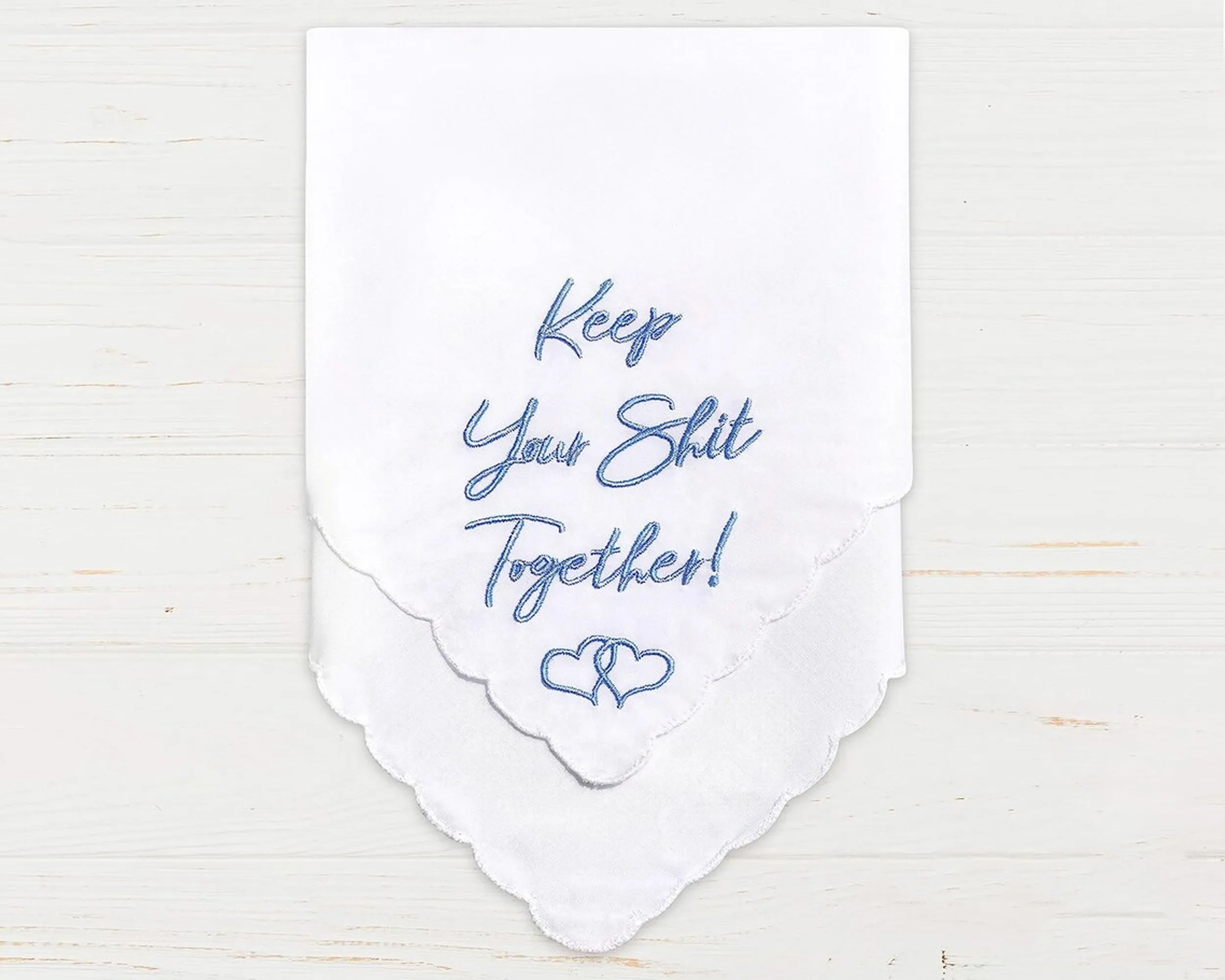 White Wedding Handkerchief
