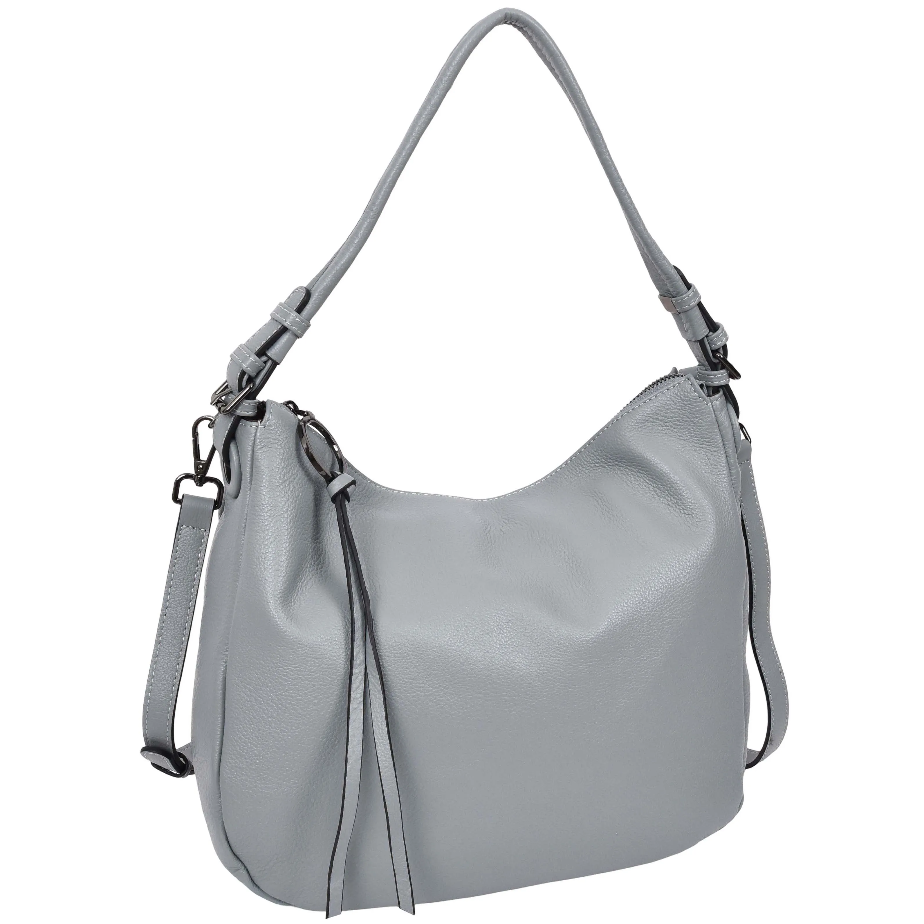 Womens Leather Hobo Handbag Soft Large Multi Straps Zipper Shoulder Bag A202 Sky Blue