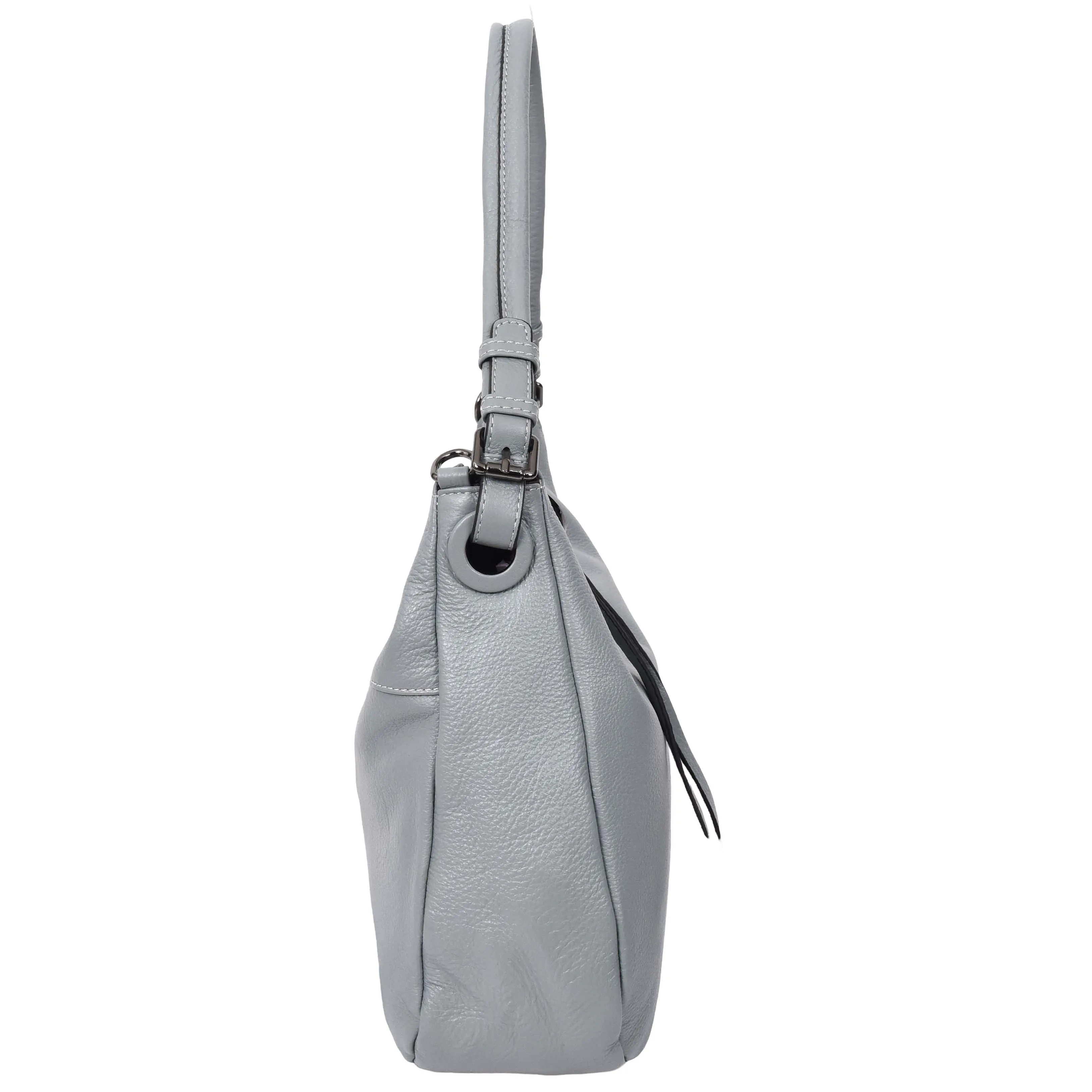 Womens Leather Hobo Handbag Soft Large Multi Straps Zipper Shoulder Bag A202 Sky Blue