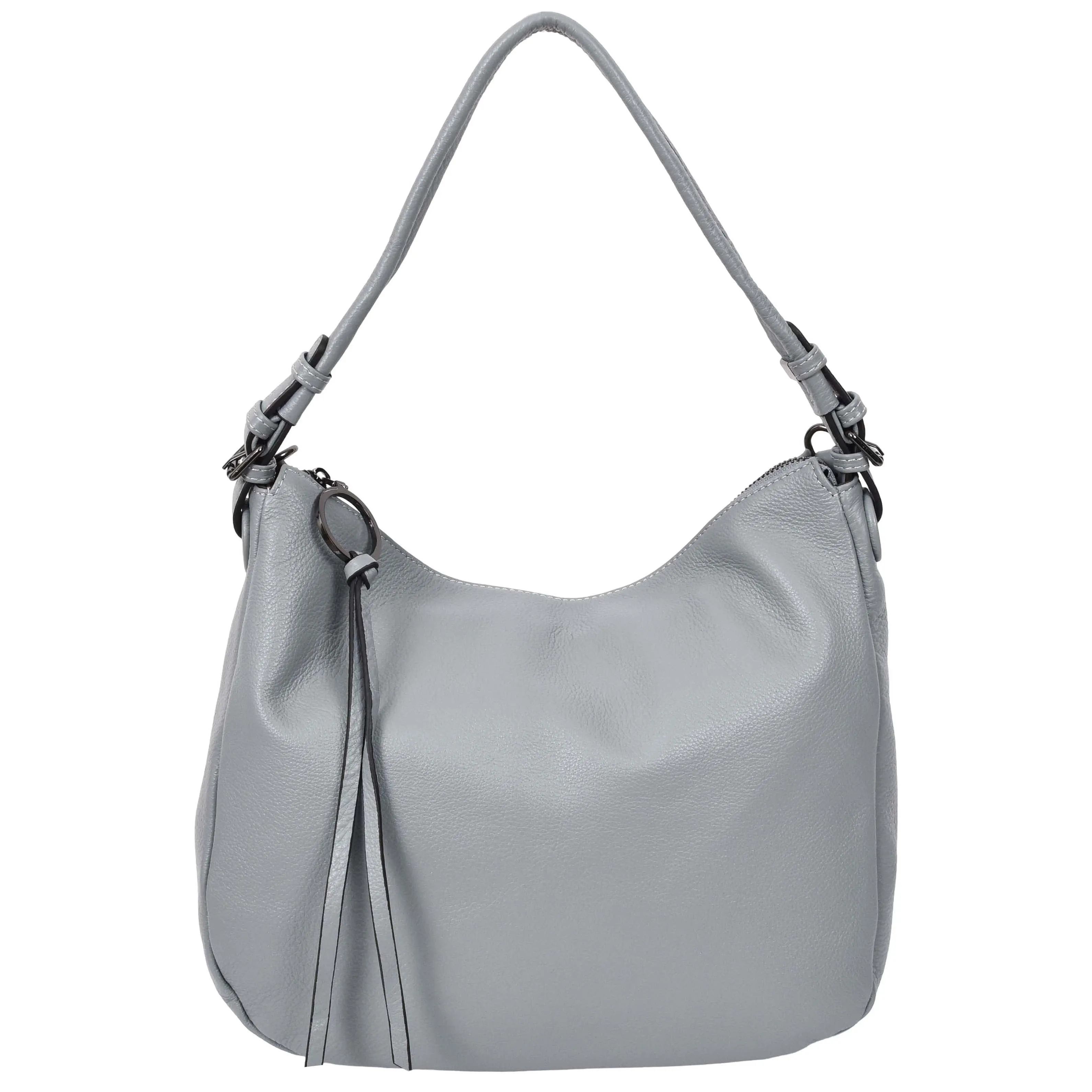 Womens Leather Hobo Handbag Soft Large Multi Straps Zipper Shoulder Bag A202 Sky Blue