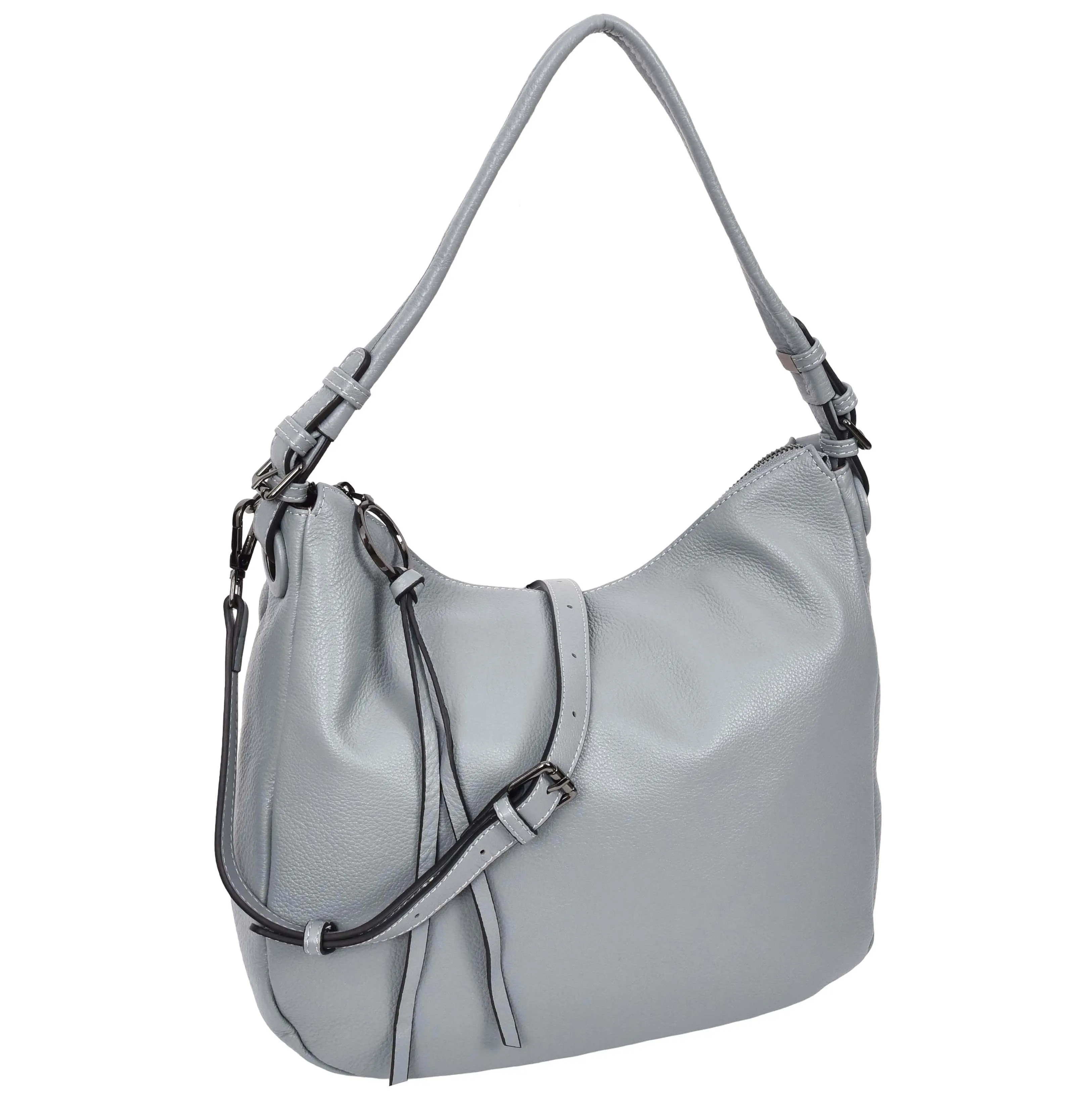 Womens Leather Hobo Handbag Soft Large Multi Straps Zipper Shoulder Bag A202 Sky Blue