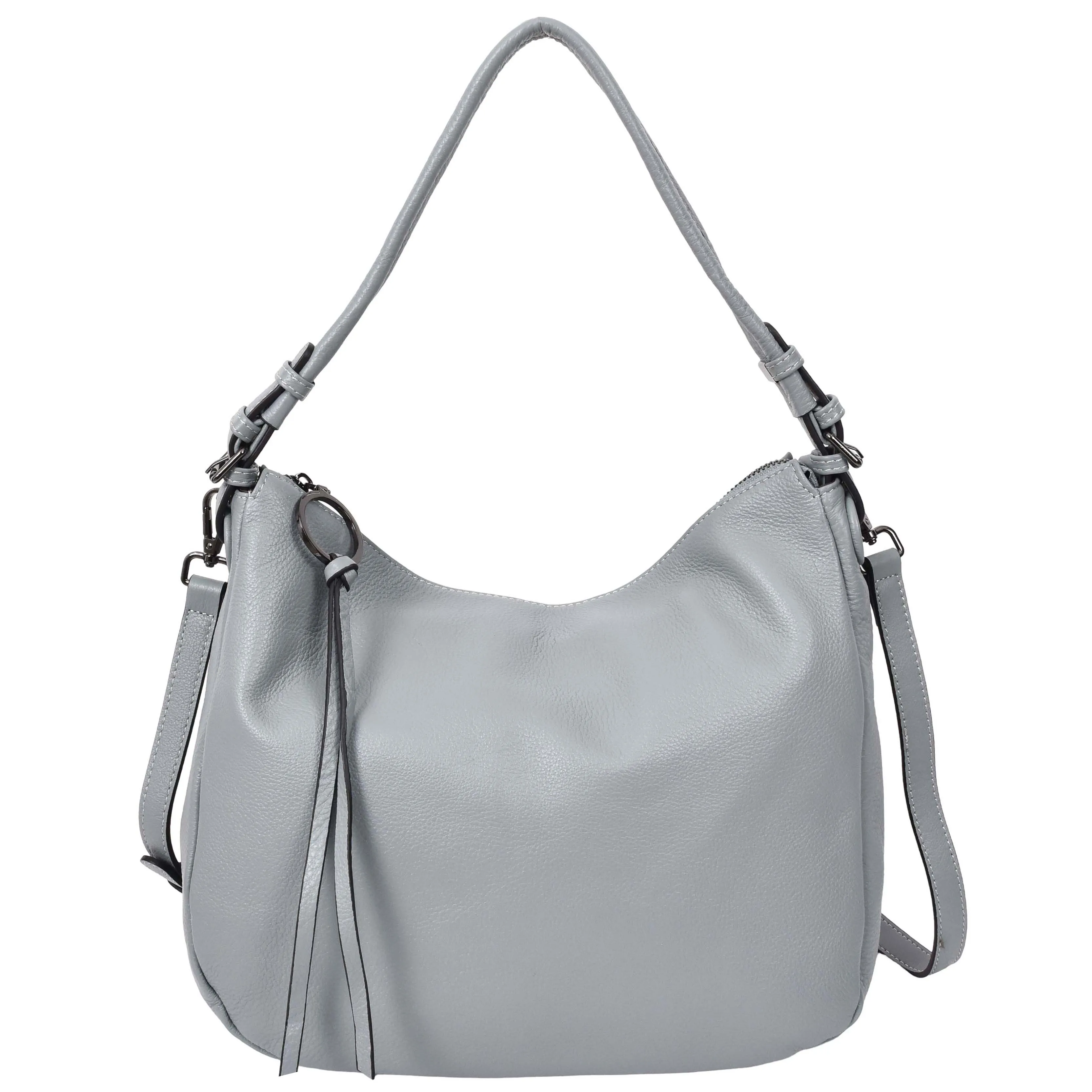 Womens Leather Hobo Handbag Soft Large Multi Straps Zipper Shoulder Bag A202 Sky Blue