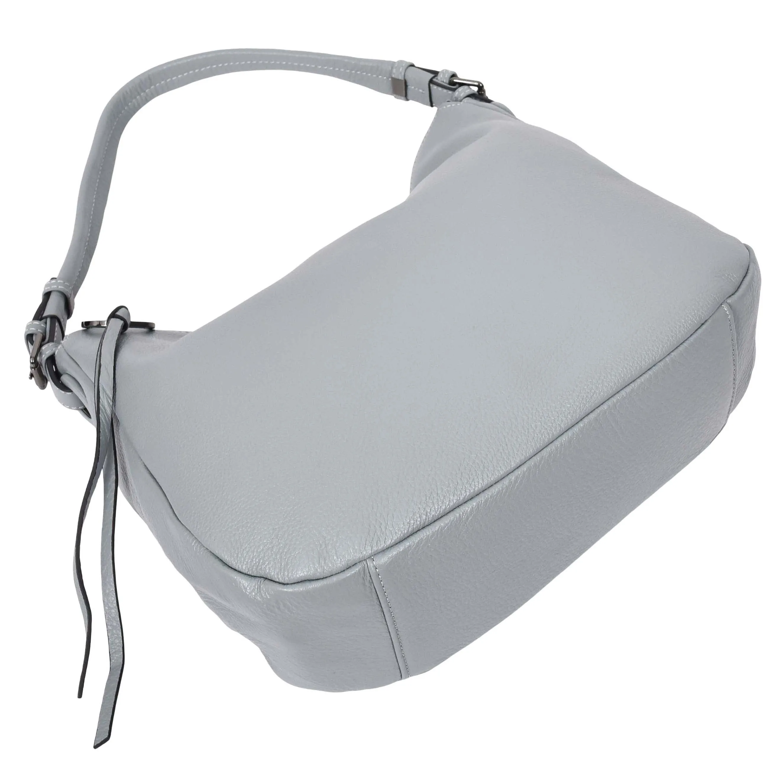 Womens Leather Hobo Handbag Soft Large Multi Straps Zipper Shoulder Bag A202 Sky Blue