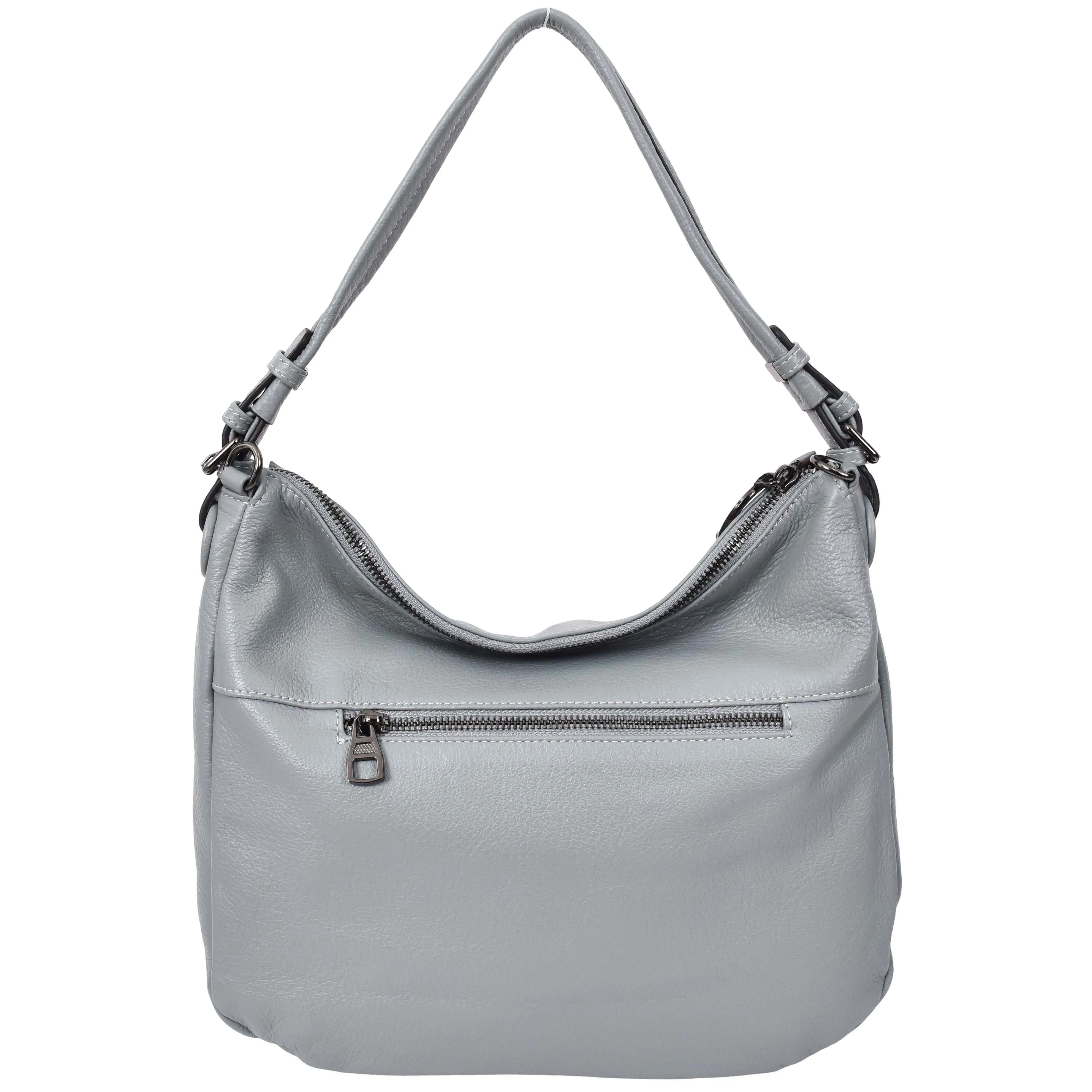 Womens Leather Hobo Handbag Soft Large Multi Straps Zipper Shoulder Bag A202 Sky Blue