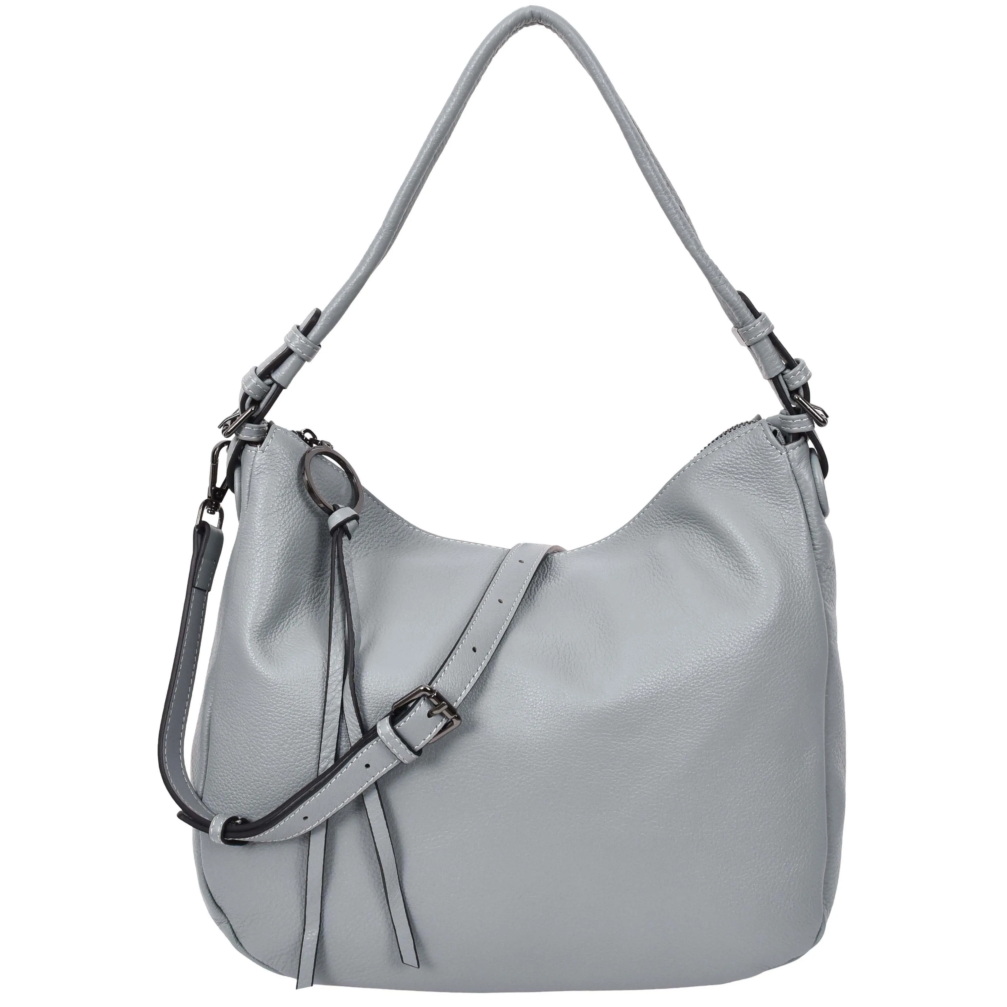 Womens Leather Hobo Handbag Soft Large Multi Straps Zipper Shoulder Bag A202 Sky Blue