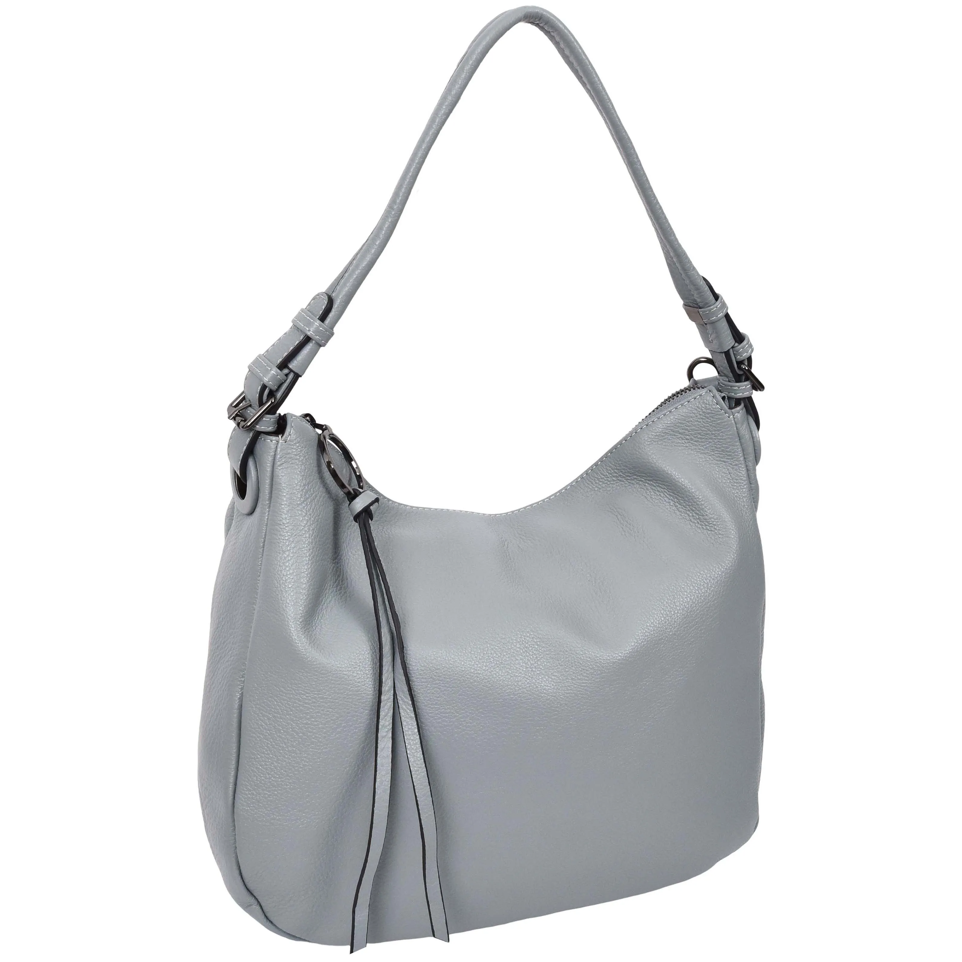 Womens Leather Hobo Handbag Soft Large Multi Straps Zipper Shoulder Bag A202 Sky Blue